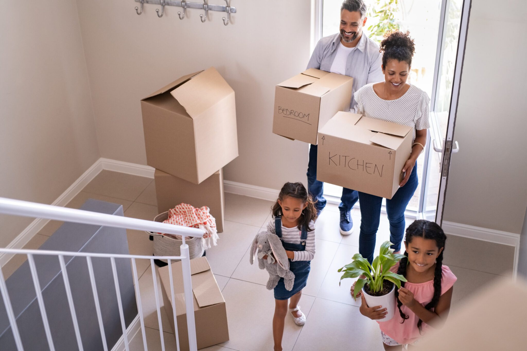 Family Moving in New Home
