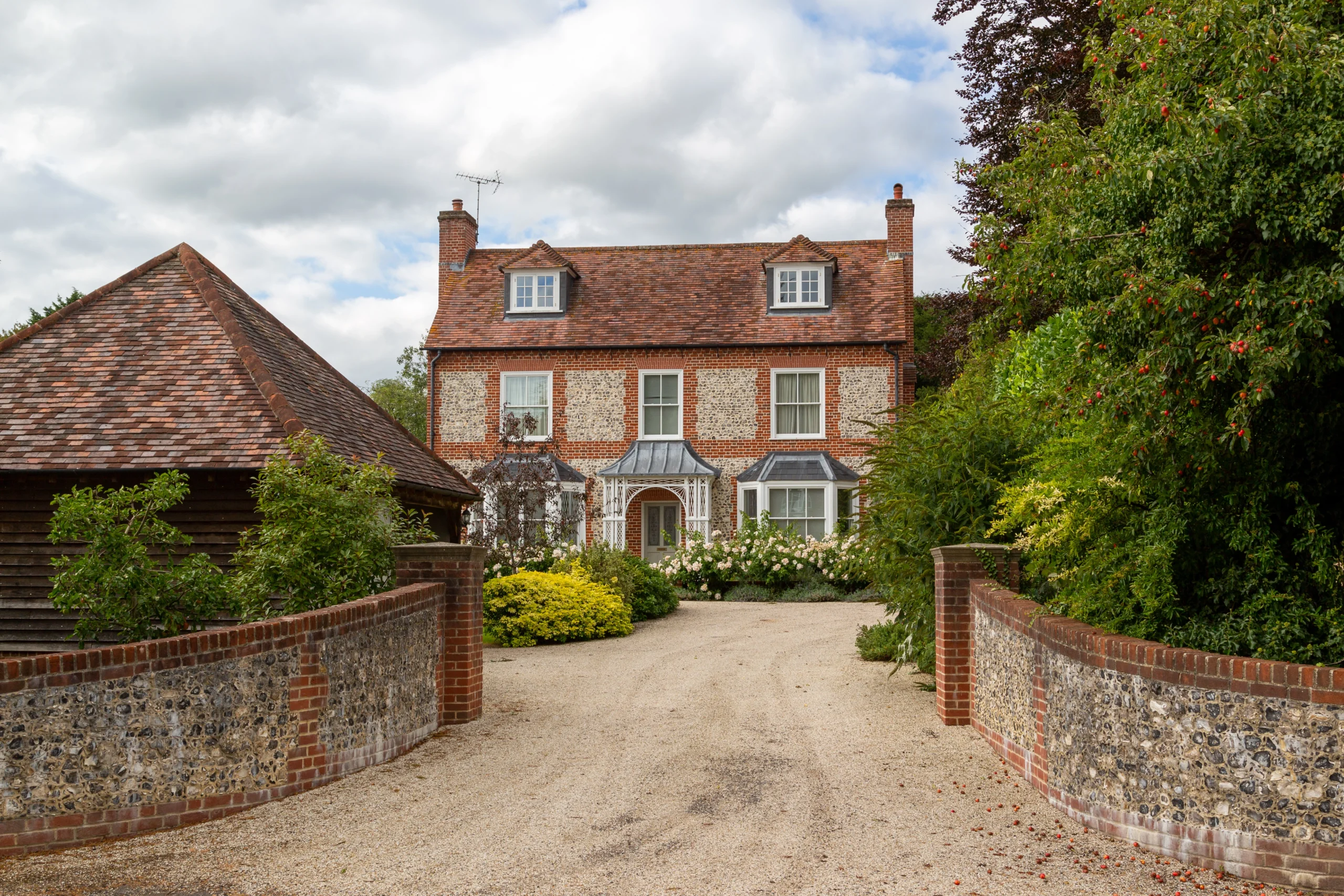 UK House with Pathway